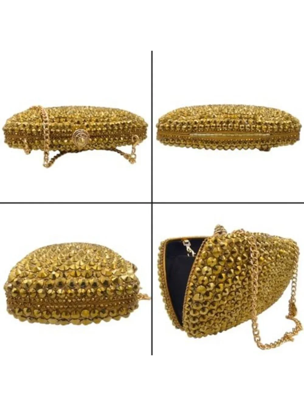 Sparkly Mini Crystal Clutch Purse for Women | Rhinestone Evening Bag, Wedding